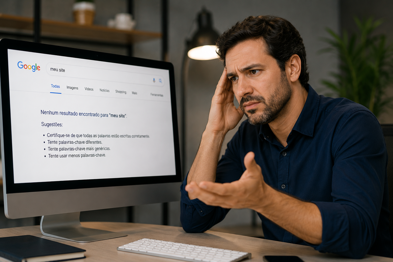 Site invisível no Google enquanto concorrente aparece