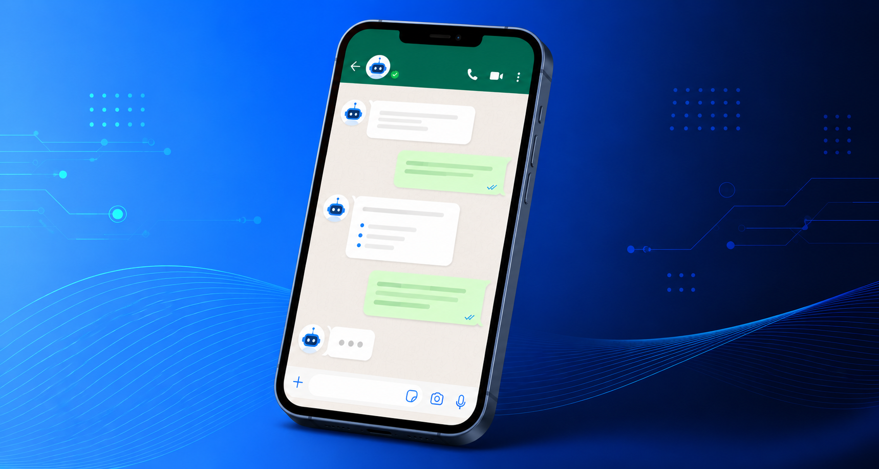 Atendimento inteligente com IA — interface de agente automatizado